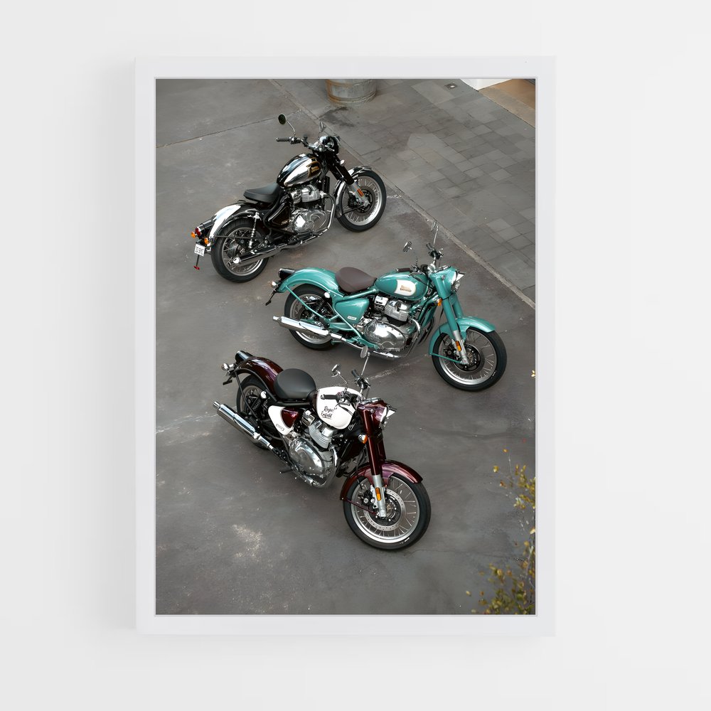 Poster Trois Roues d'Aventure – affiche Royal Enfield (vue 3)